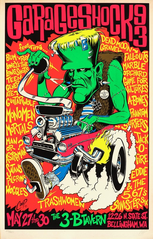 COOP - GARAGESHOCK 93 - ROCK ART POSTER | eBay
