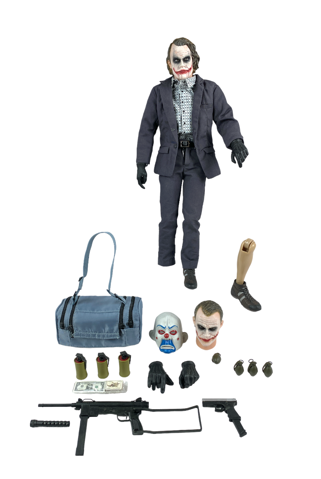 HOT TOYS JOKER BANK ROBBER HEATH LEDGER BATMAN THE DARK NIGHT