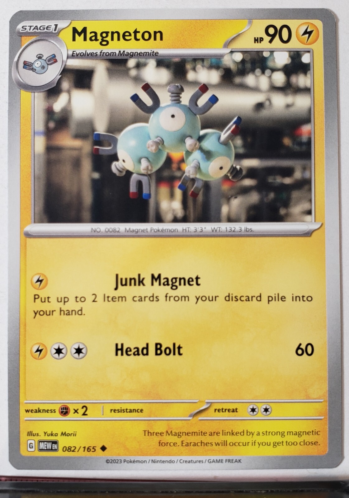 Magneton 082/165 NM / M - Yuka Morii Clay Art - 151 Scarlet Violet