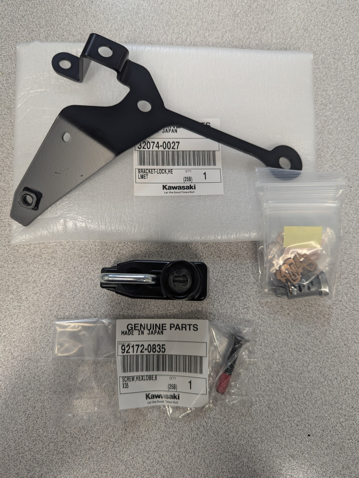 NEW OEM Genuine Kawasaki 2024-2025 ZX-6R Helmet Lock 99994-1934 | eBay