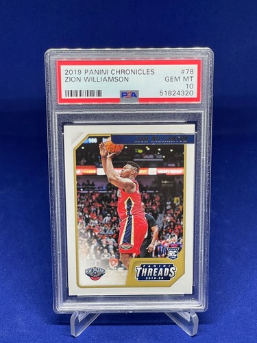 ZION WILLIAMSON 2019-20 PANINI CHRONICLES THREADS ROOKIE RC #78