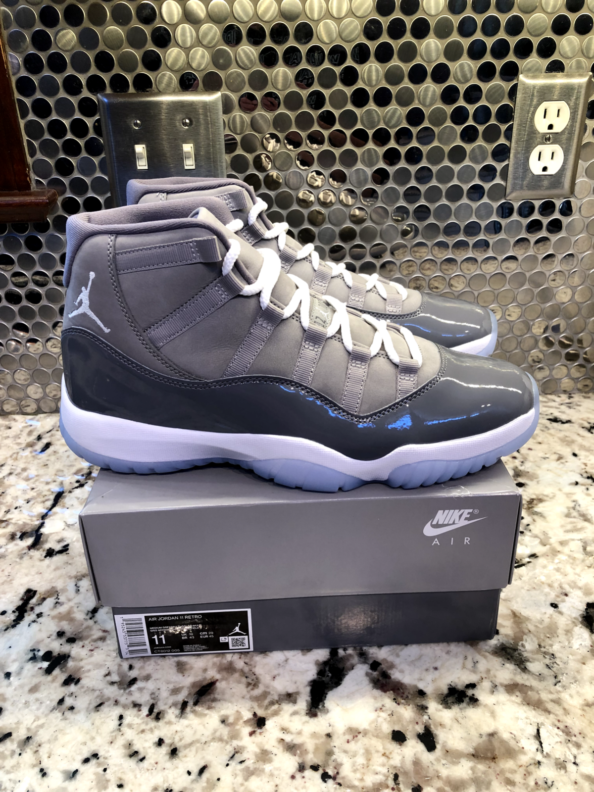 100% Authentic Air Jordan 11 Cool Grey Size 11 Brand New | eBay