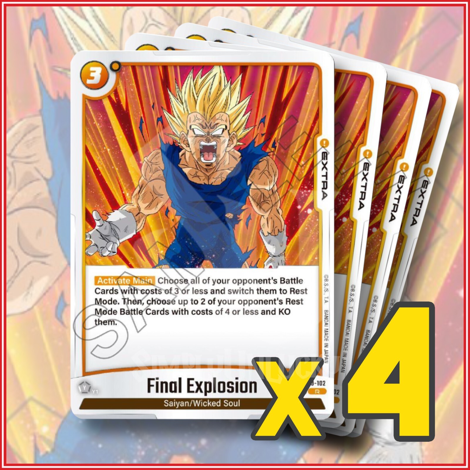 FB03-102 パラレル ファイナルエクスプロージョン ベジータ PSA10