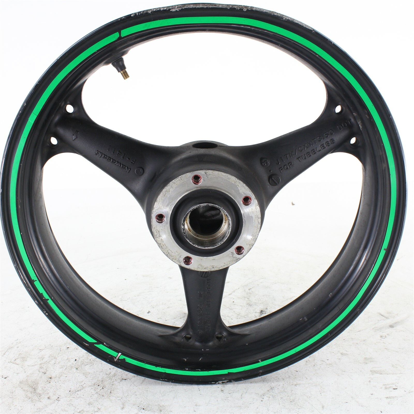 2003 2004 Kawasaki Ninja Zx6r 636 OEM Front Rim Wheel Lip bend | eBay