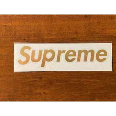 Supreme Gold Box Logo Die Cut Sticker | eBay