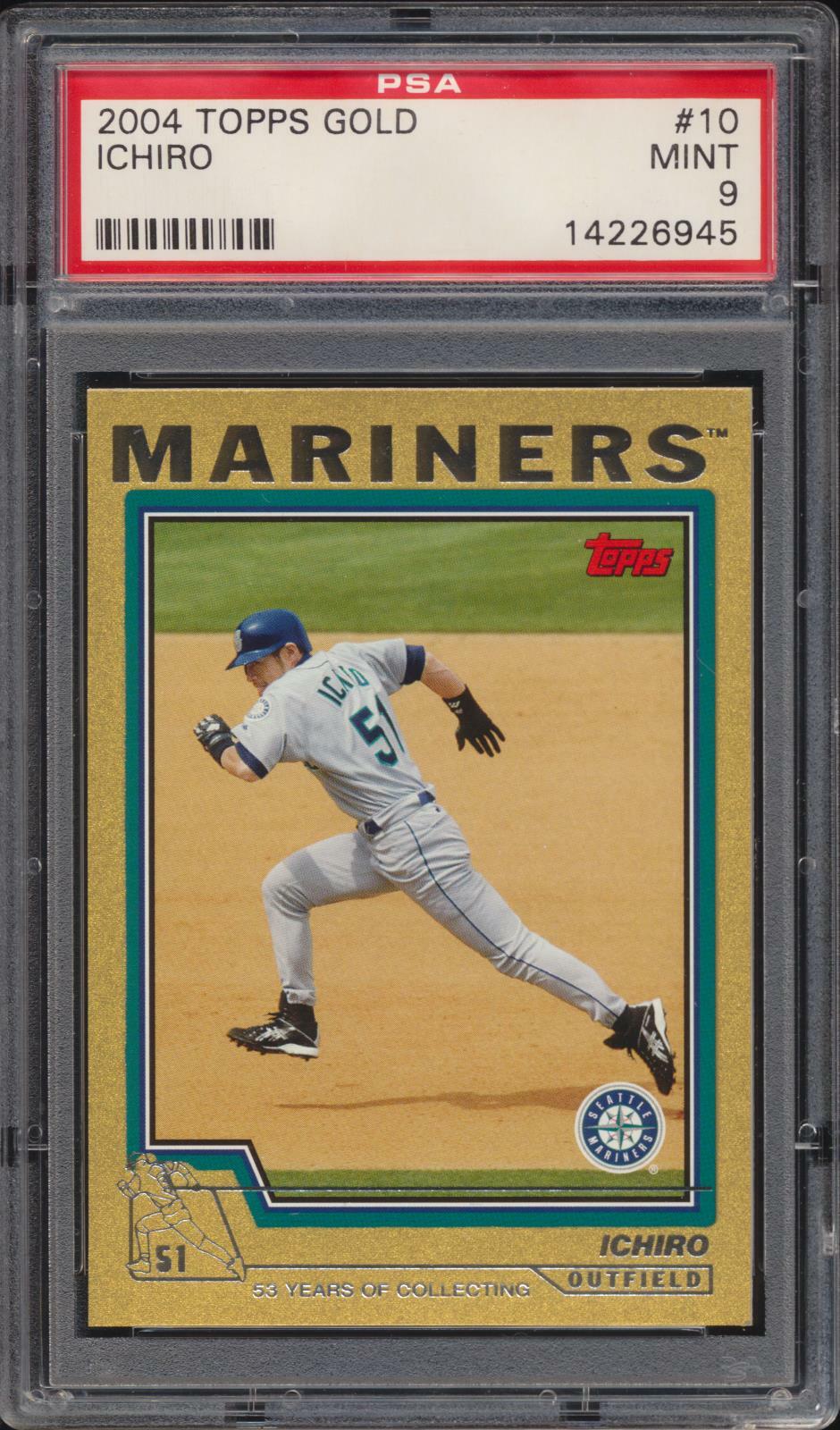 2004 Topps Ichiro Suzuki #10 Seattle Mariners PSA 9 MINT ~ ULTRA