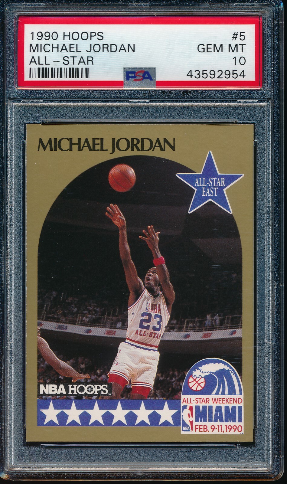 PSA 10 MICHAEL JORDAN 1990-91 Hoops All-Stars SP #5 Chicago Bulls