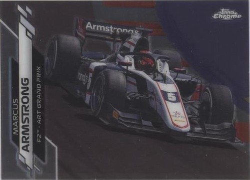 2020 Topps Chrome SAPPHIRE Formula 1 MARCUS ARMSTRONG AQUA