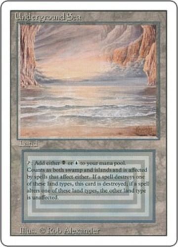 Underground Sea - FWB Revised Italian - Magic - MTG - BGS 9.5 Quad