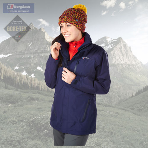 berghaus gore-tex performance shell jacket men hooded large