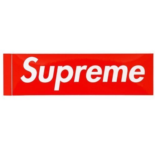 Supreme Kermit Box Logo Sticker Set Of 2 Authentic Red Yellow | eBay