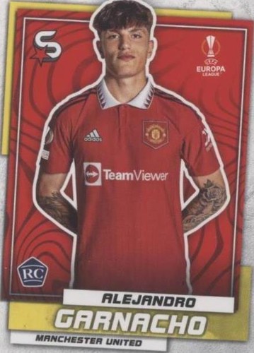 2023 Topps Chrome Alejandro Garnacho RC Green Shimmer 97/399