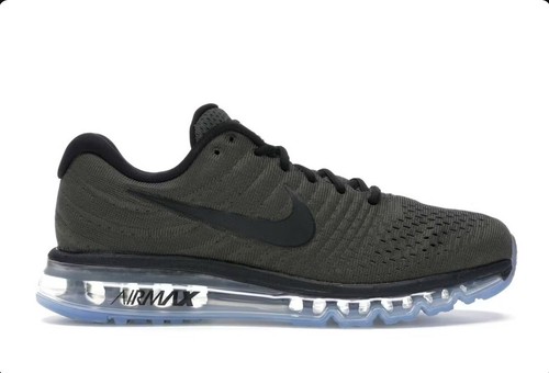 New Men's Nike Air Max 2017 849559-302 Cargo Khaki / Black Size 8