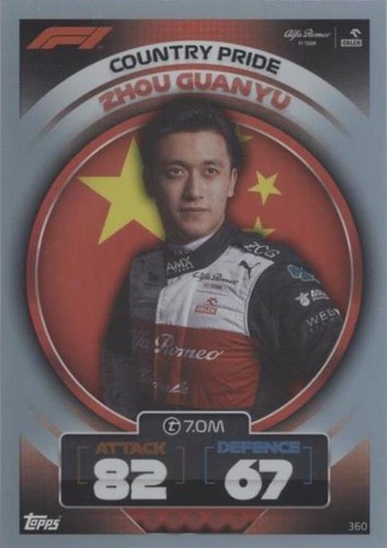 2024 Topps F1 Turbo Attax - #90 Zhou Guanyu Signature Series ✍ | eBay