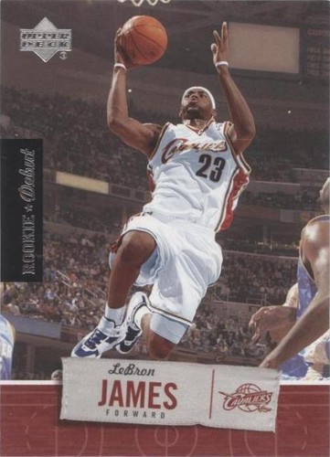 2005 Upper Deck LeBron James #LJ28 PSA 8 ROOKIE OF THE YEAR
