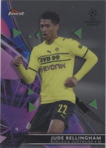 2022-23 Topps Chrome Sapphire UCL Jude Bellingham Variation Yellow