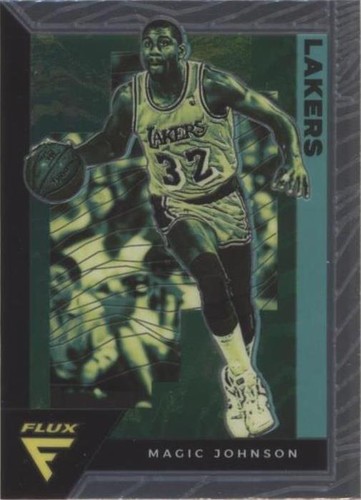 2020-21 Panini Flux #181 Magic Johnson Gold Pulsar Prizm PSA 10