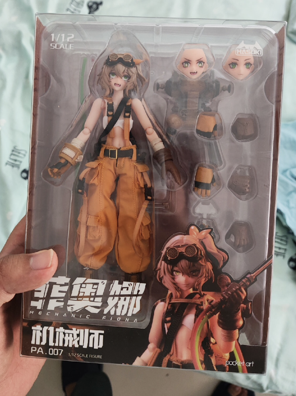1/12 HASUKI PA007 Mechanic Fiona Collectible Female Action Figure