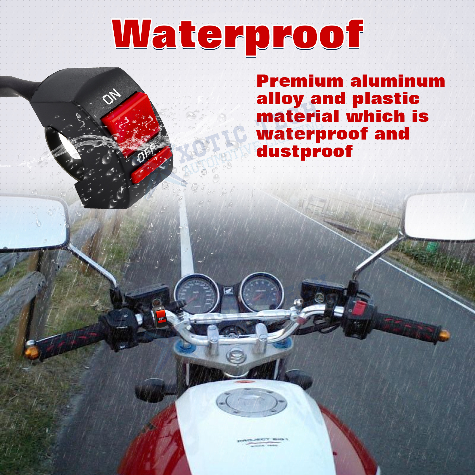 Motorcycle Handlebar ATV Light Kill Switch for Scooter