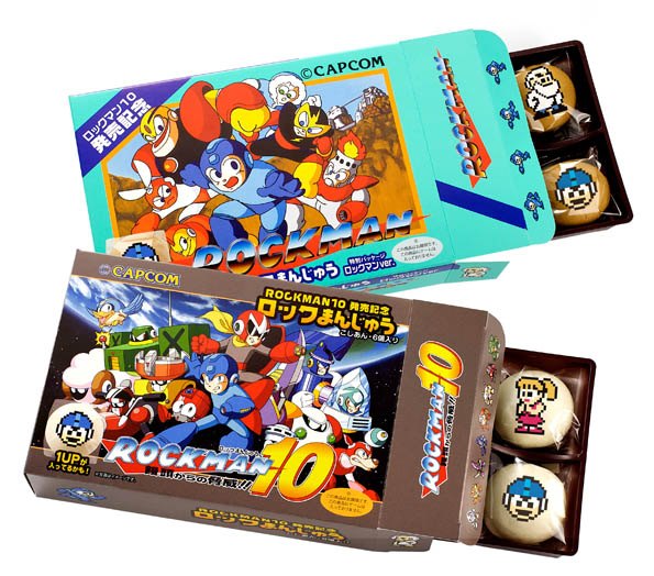 ロックマン10」の発売を記念した和菓子「ロックまんじゅう」が発売