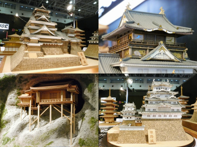 大阪城や安土城、金閣寺などすさまじいクオリティの城や寺のモデル