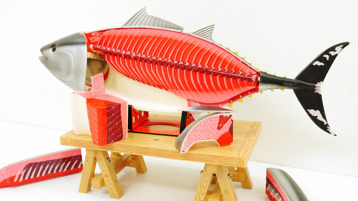 マグロの解体が何度でも好きなだけできる「山和 解体フィギュア・黒