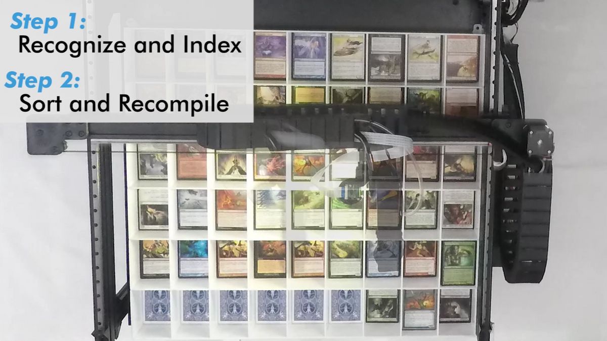 マジック：ザ・ギャザリング」のカードを価格順に識別して自動で並べて