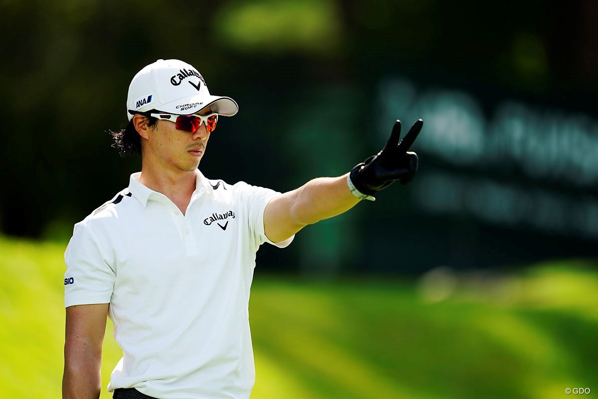 狙い定める“Vサイン” 9打縮めた石川遼は新スイング「完成にはほど遠い