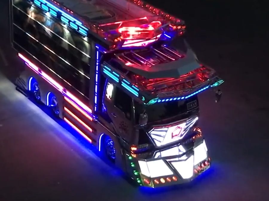 Dekotora Semi Trucks Are Covered in LED Lights and Murals
