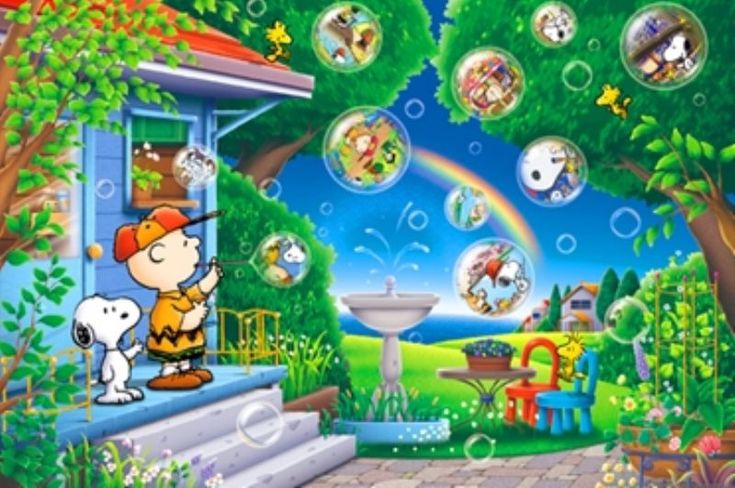 ◇希少品◇300ピースジグソーパズル PEANUTS/スヌーピー シャボン玉の