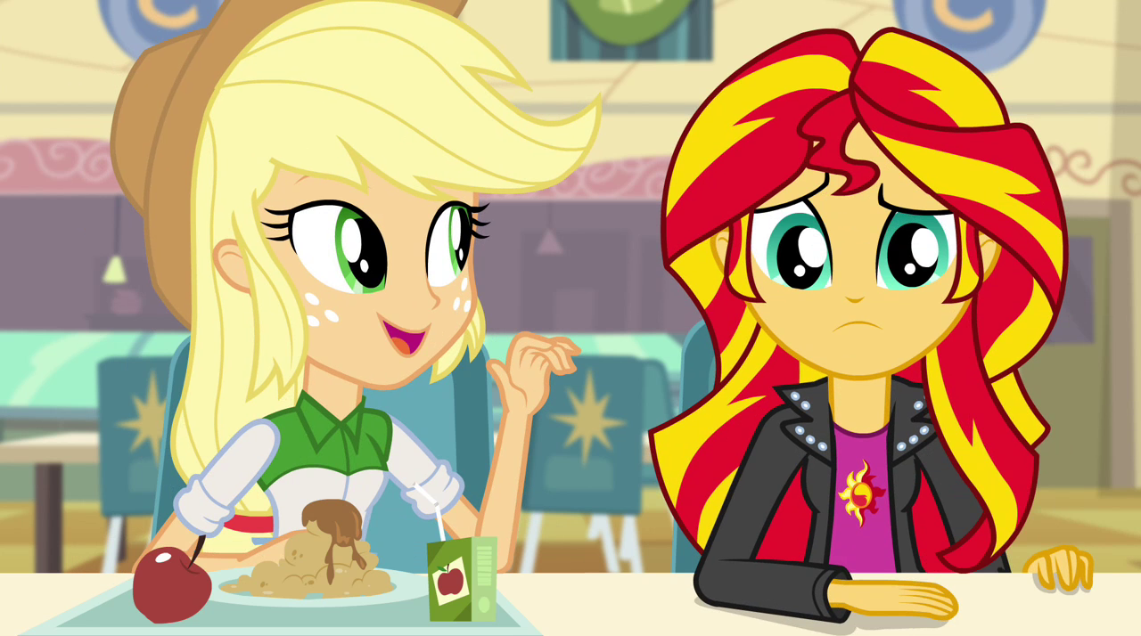 Discover 16 Sunset and Applejack and sunset shimmer ideas