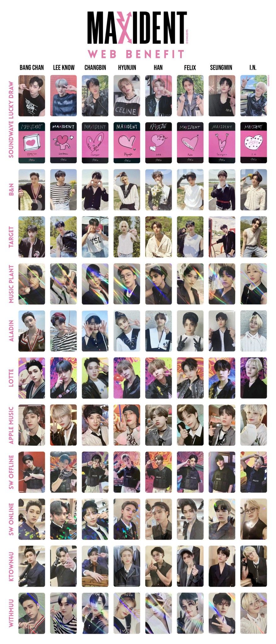 Straykidsトレカ一覧」のアイデア 15 件 | スキズ, ストレイキッズ, レイ