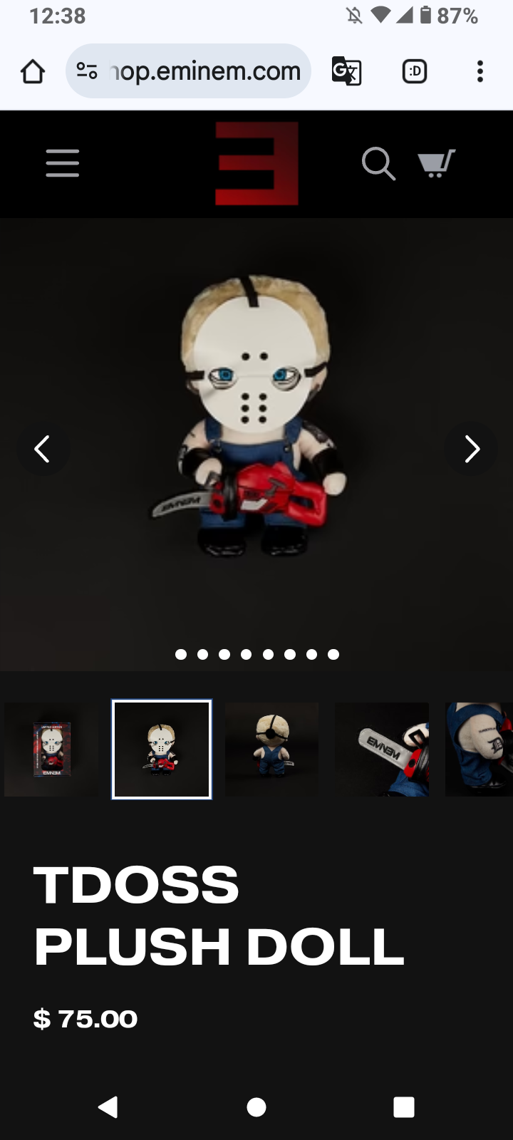 This shit is 🔥 but I'm not wasting $75 for a plushie 😭 : r/Eminem