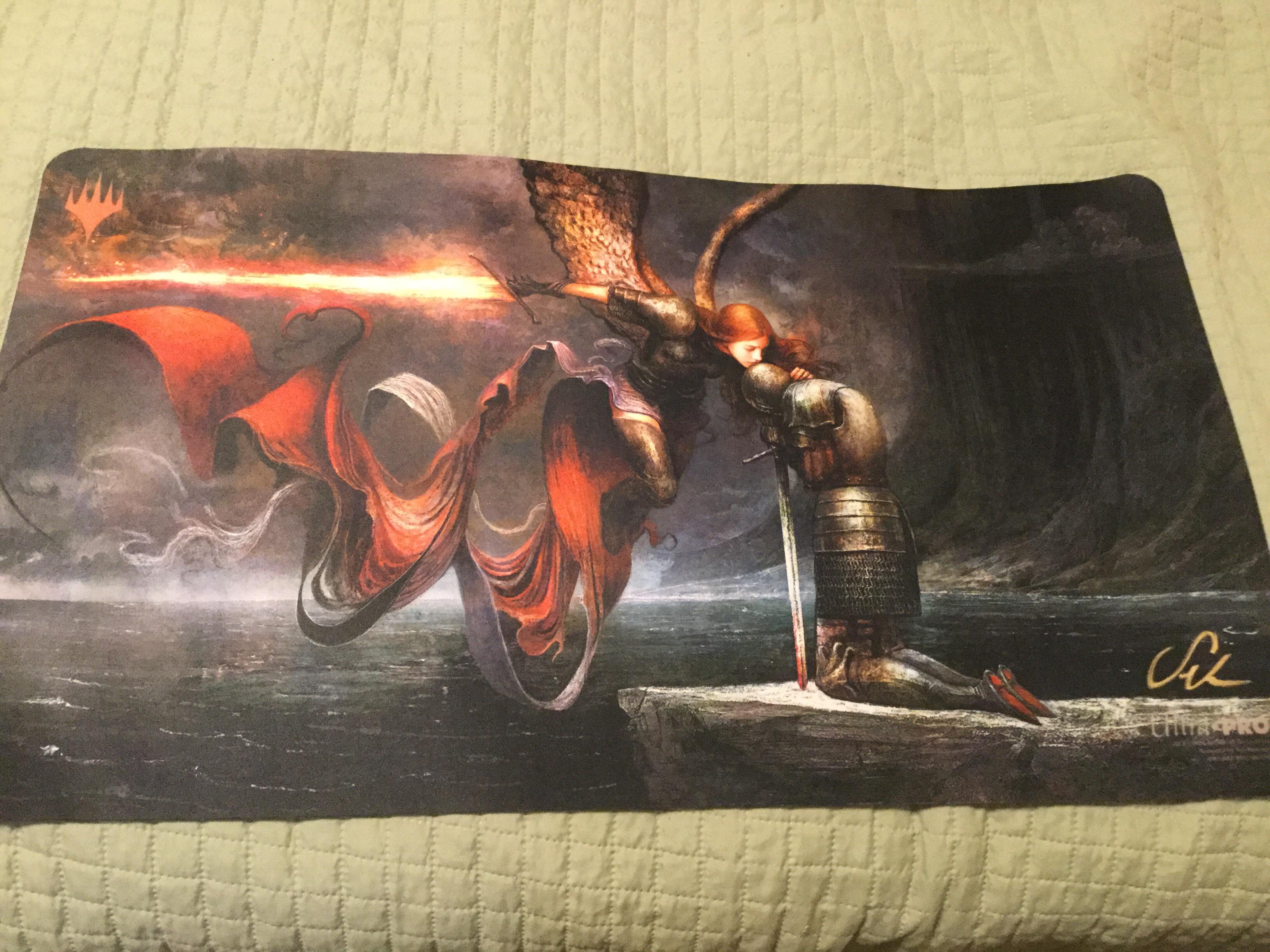 Received my signed Answered Prayers playmat today : r/magicTCG