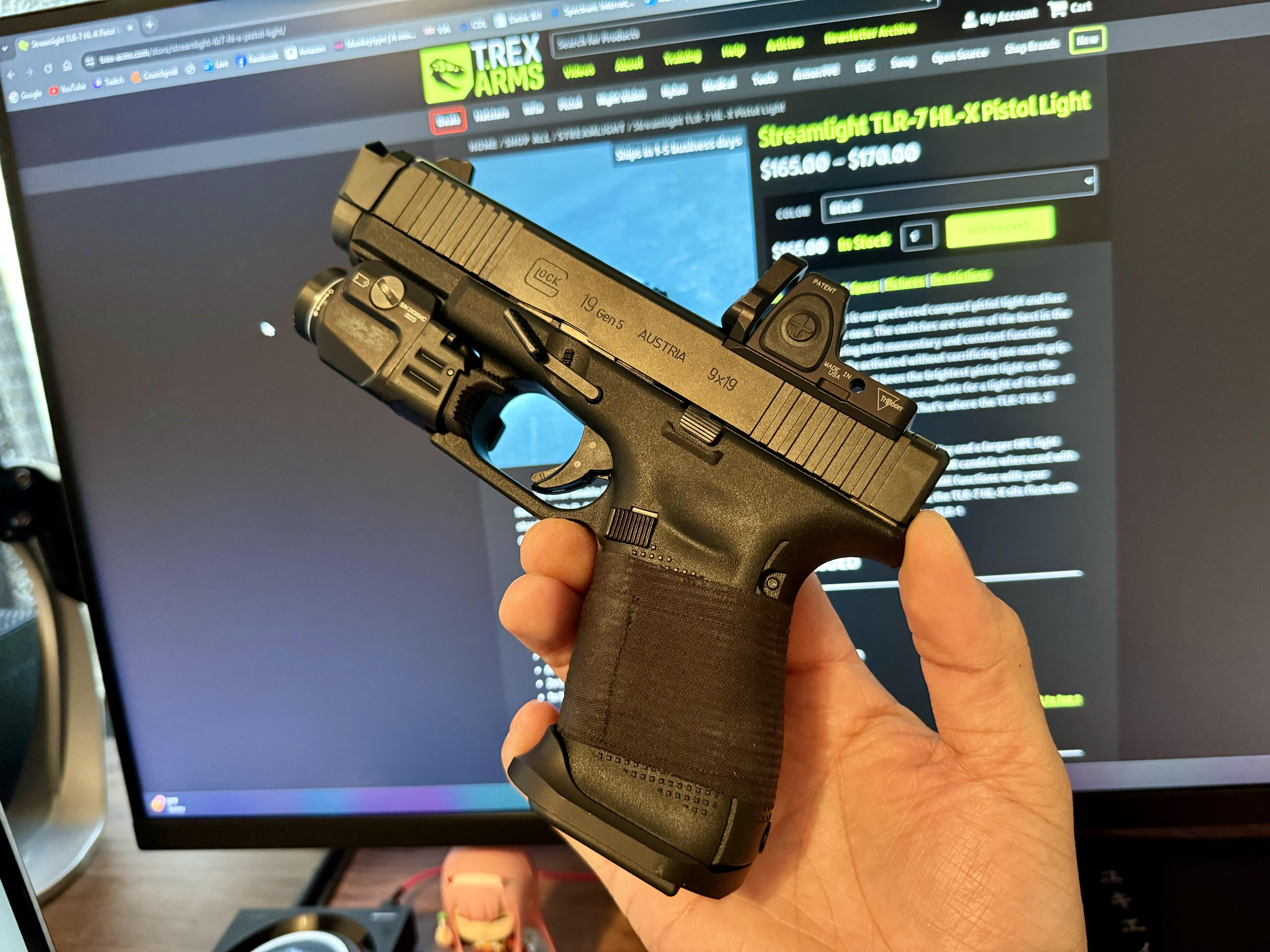 参考までに、TLR7 HLX が trex で在庫あり : r/Glocks