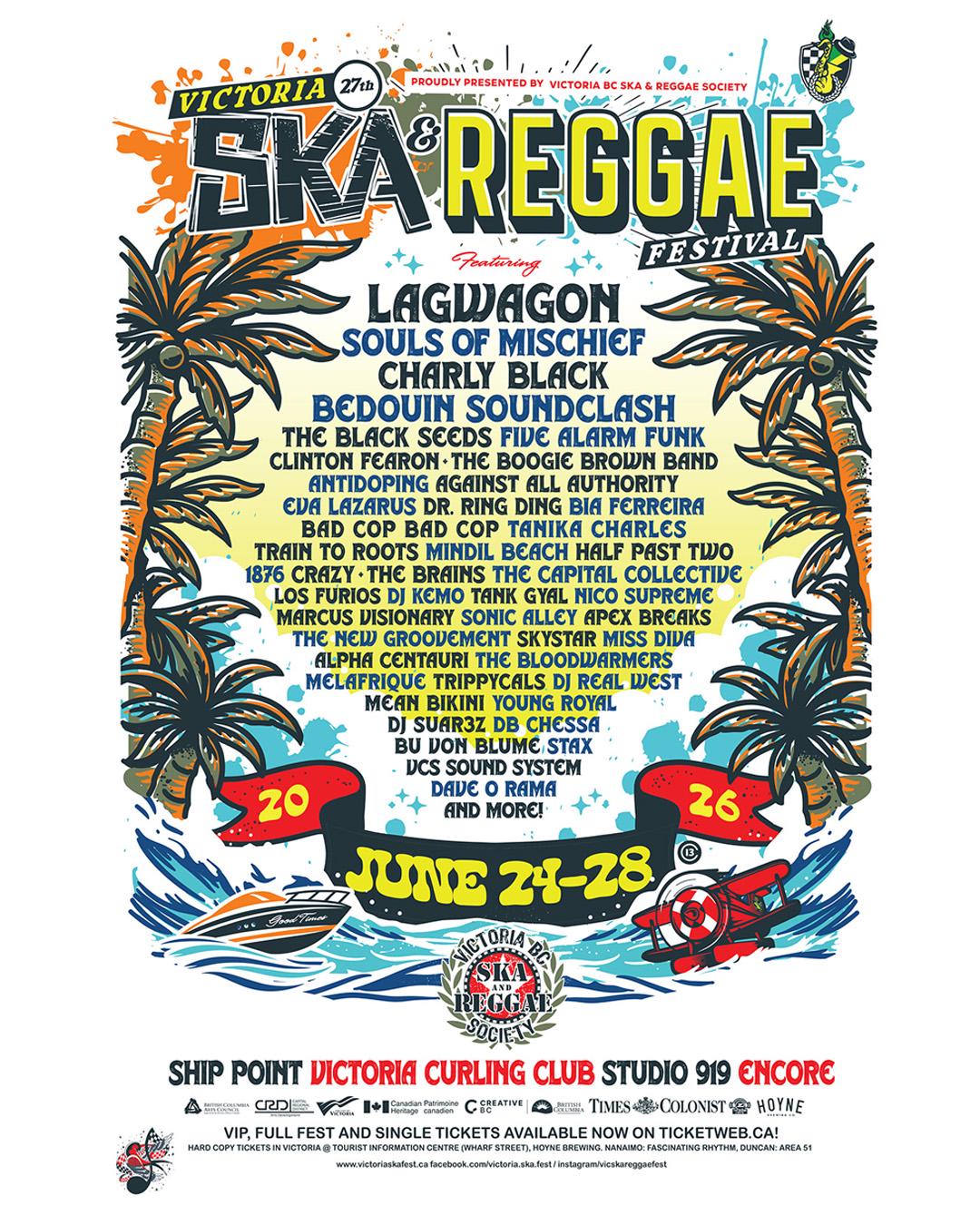 2026 Victoria Ska & Reggae Fest Lineup : r/Ska