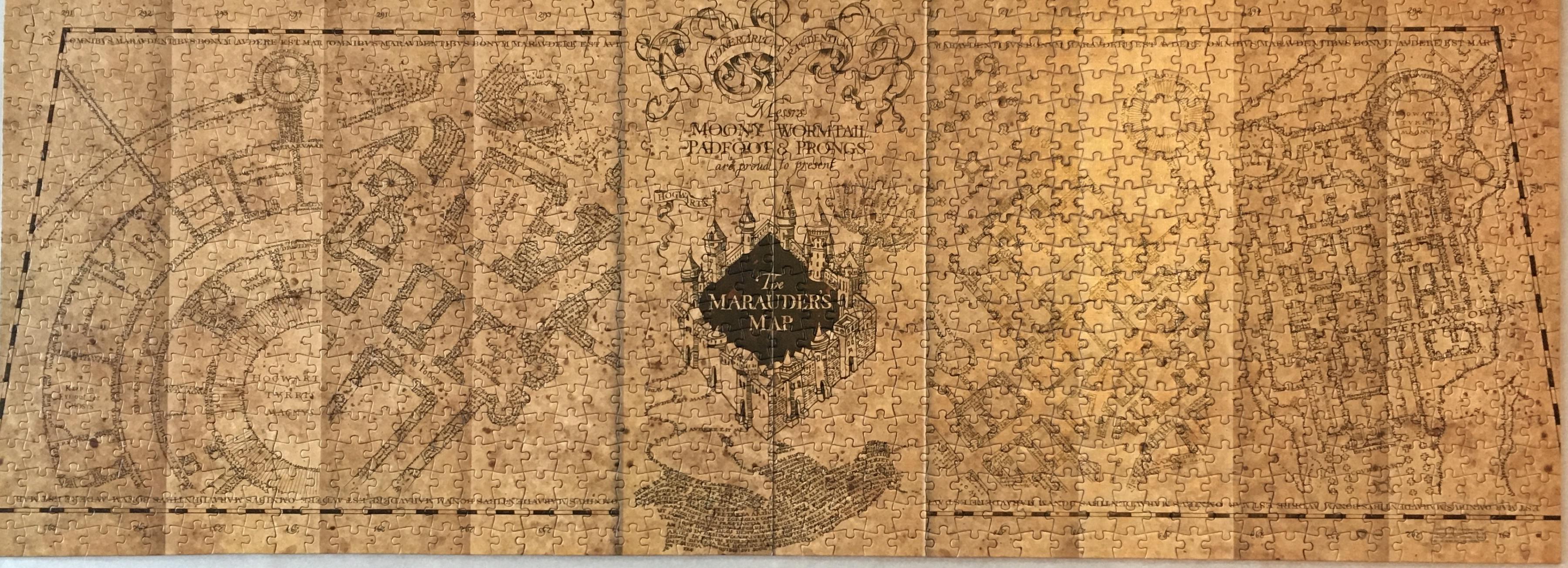 1000 piece Marauder's Map from the Noble Collection. Far and above
