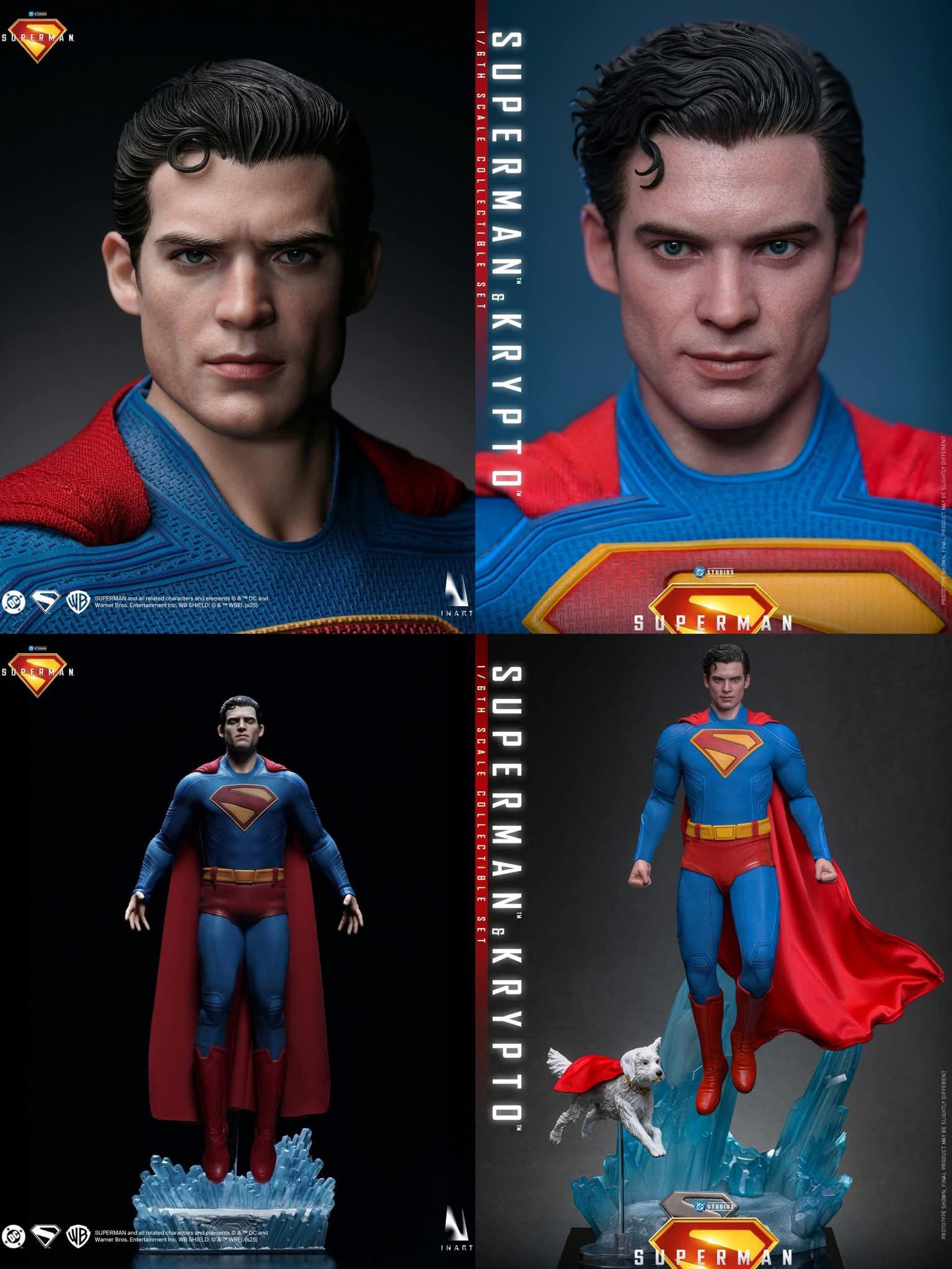 1/6スケールのスーパーマンのフィギュア、どっちが好き？INARTそれとも