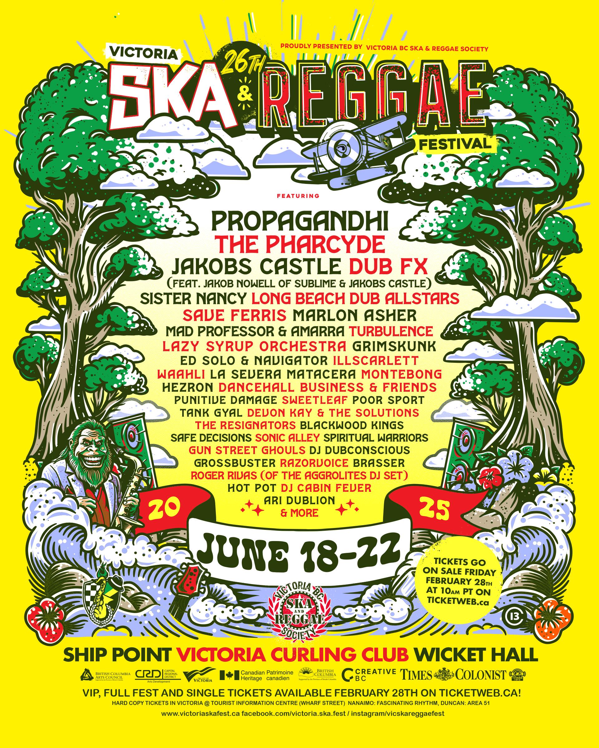Victoria Ska & Reggae Fest 2025 Lineup : r/Ska