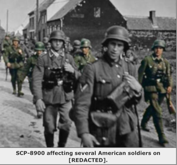 SCP-8900-EX's picture says American soldiers but they're German