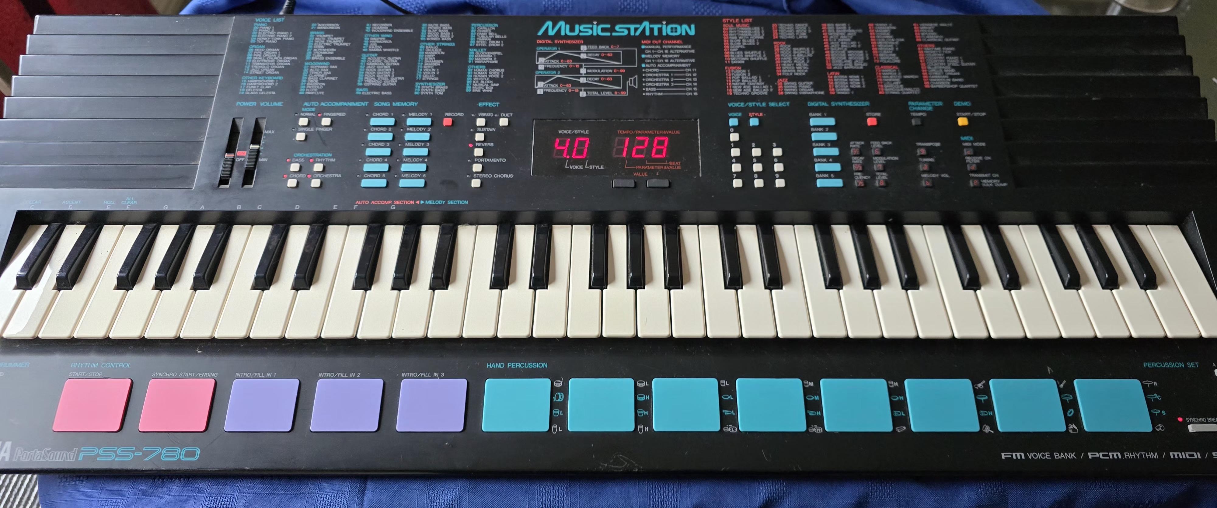 Yamaha PSS-780 FM Synth from 1989 : r/cheapkeys