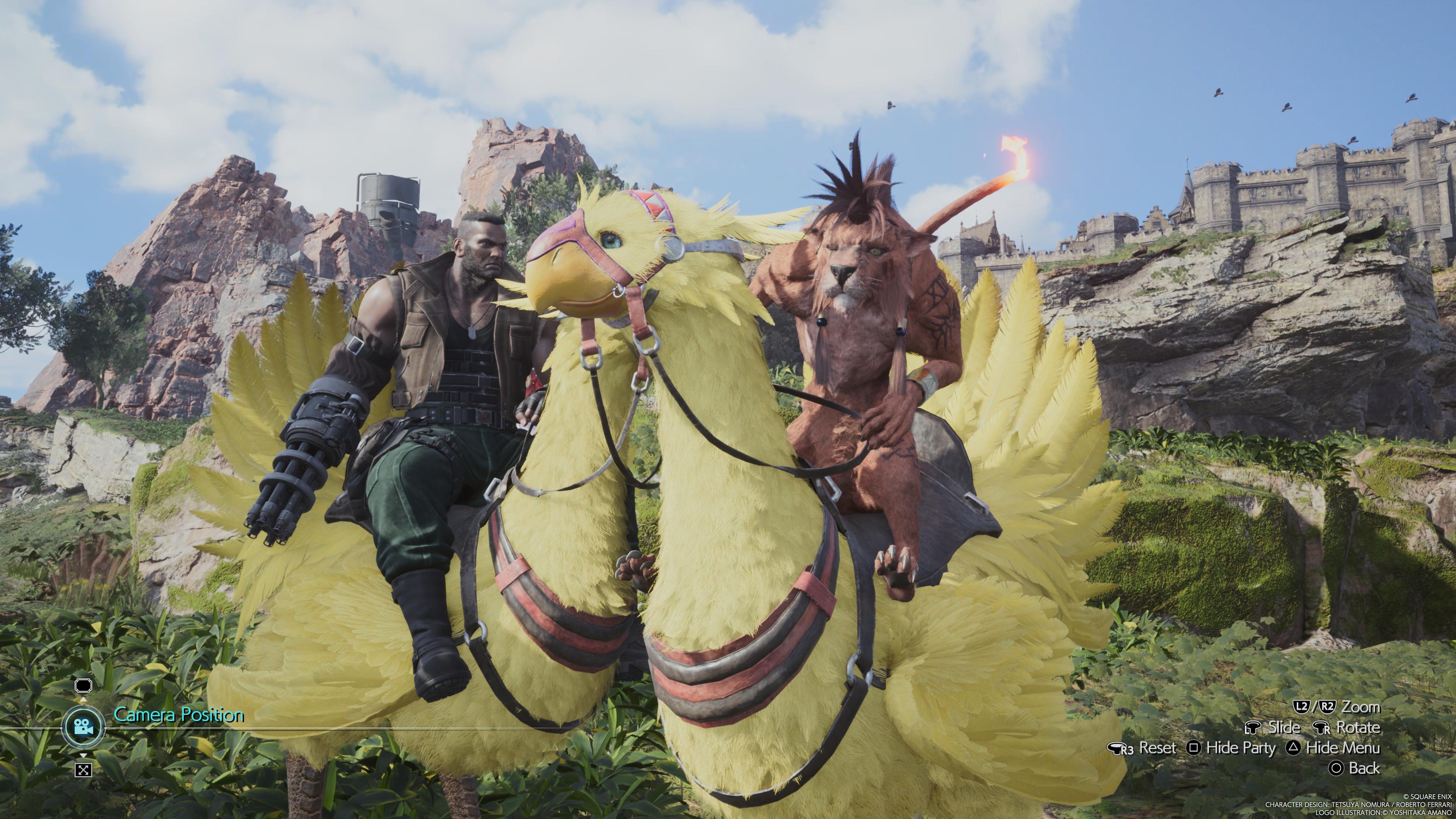 How weird does Red look riding that Chocobo : r/FinalFantasyVII