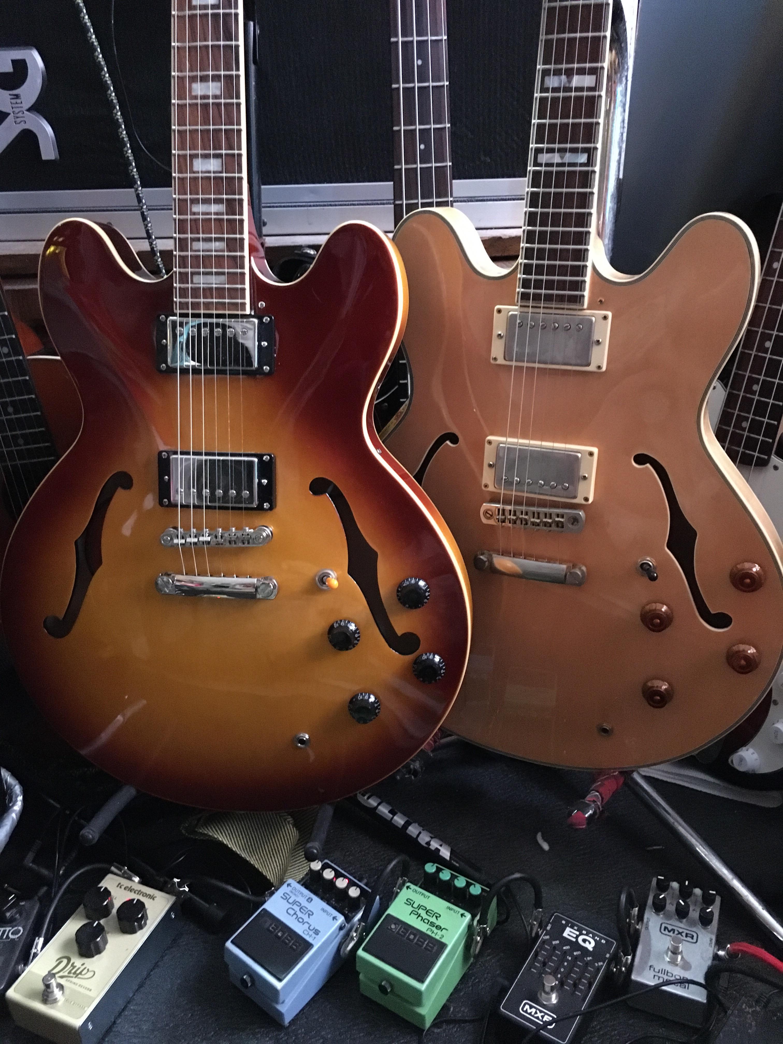 ES 335 Pro 2019 and 1990 Sheraton II. : r/Epiphone