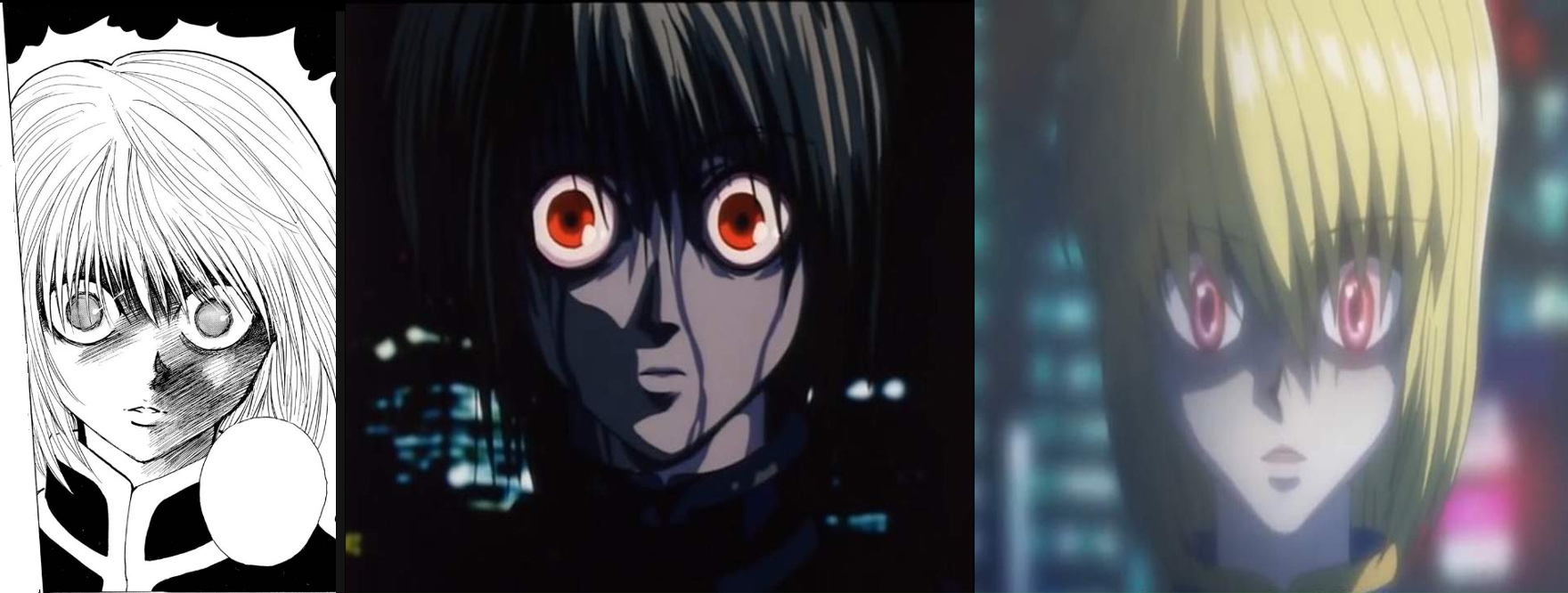 クラピカの緋の目 (漫画、1999年と2011年版) : r/HunterXHunter