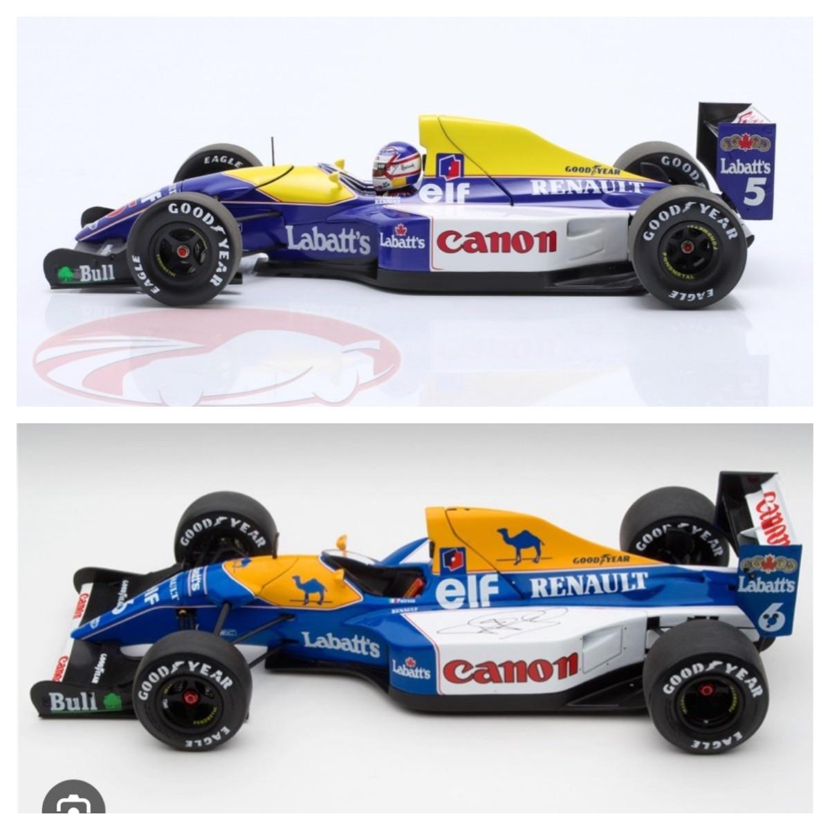 Minichampsの1/18 Williams FW14Bのリメイクって、色の再現度合ってる