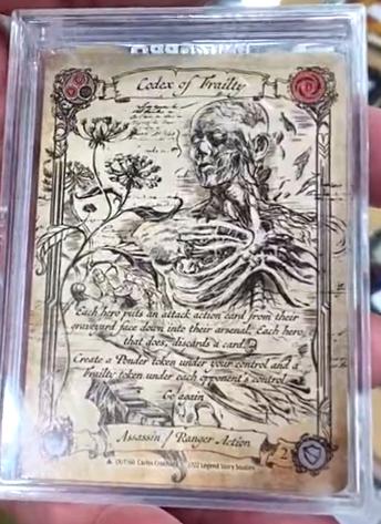 First look at Codex of Fraility Cold Foil Marvel : r/FleshandBloodTCG