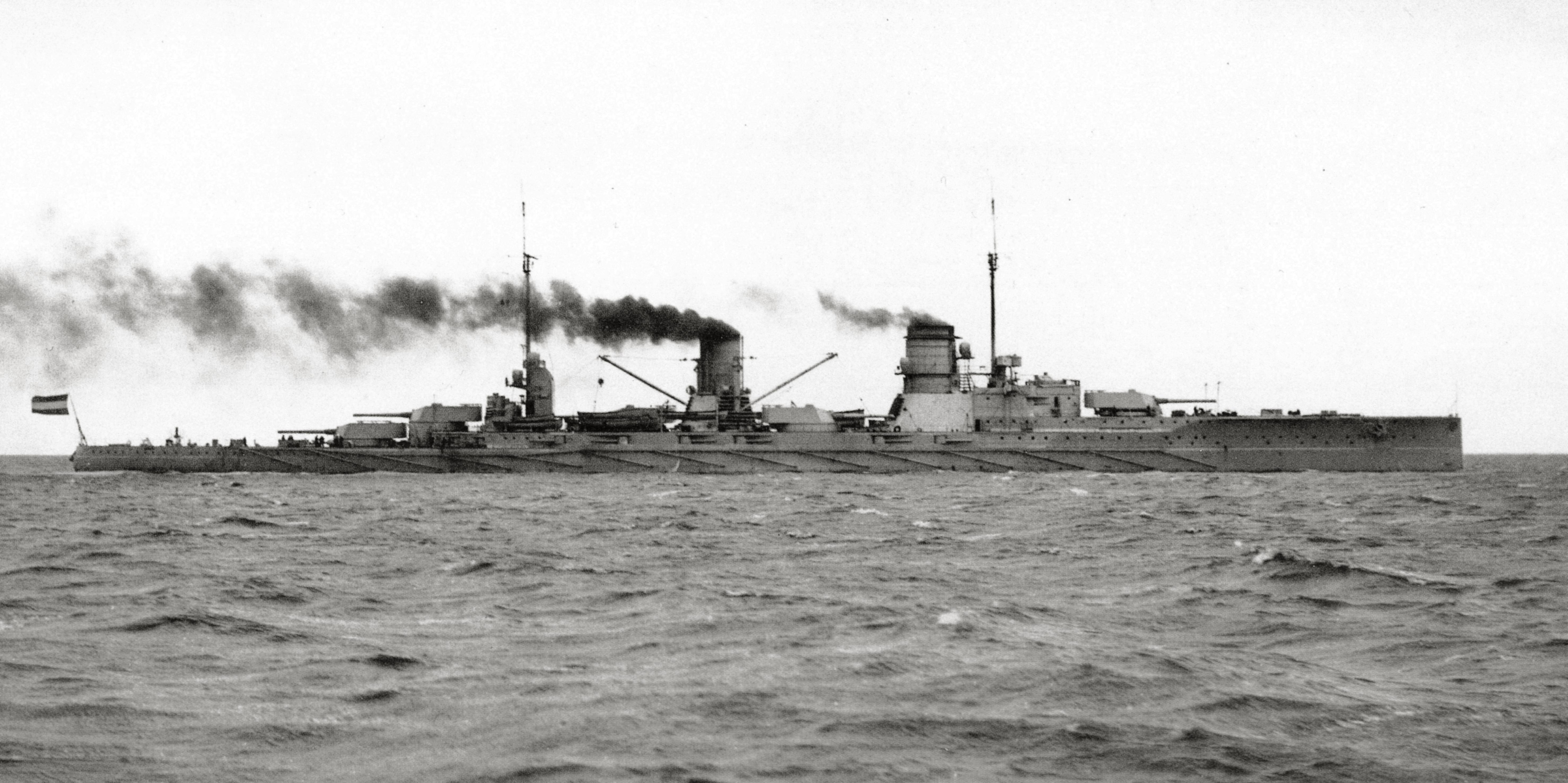 ドイツの巡洋戦艦SMSザイドリッツは、第一次世界大戦中の大規模な艦隊