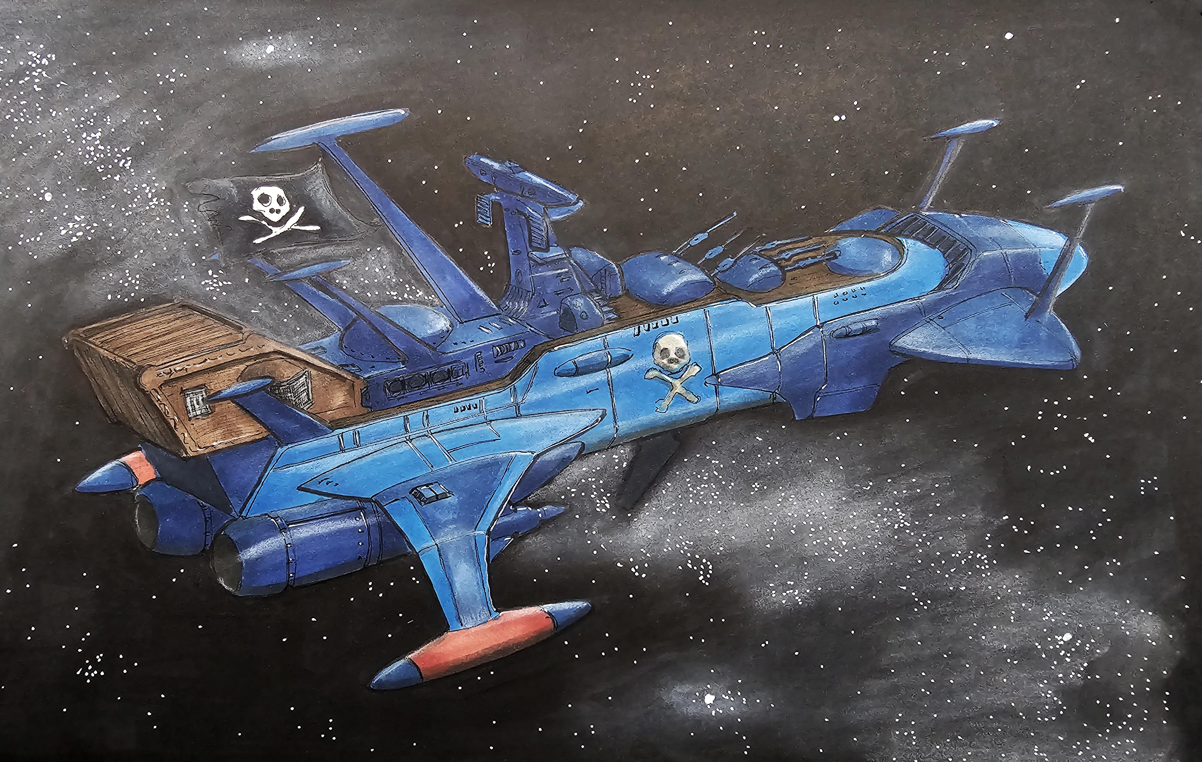 アルカディア号、キャプテンハーロックことハーロックの78年版、松本