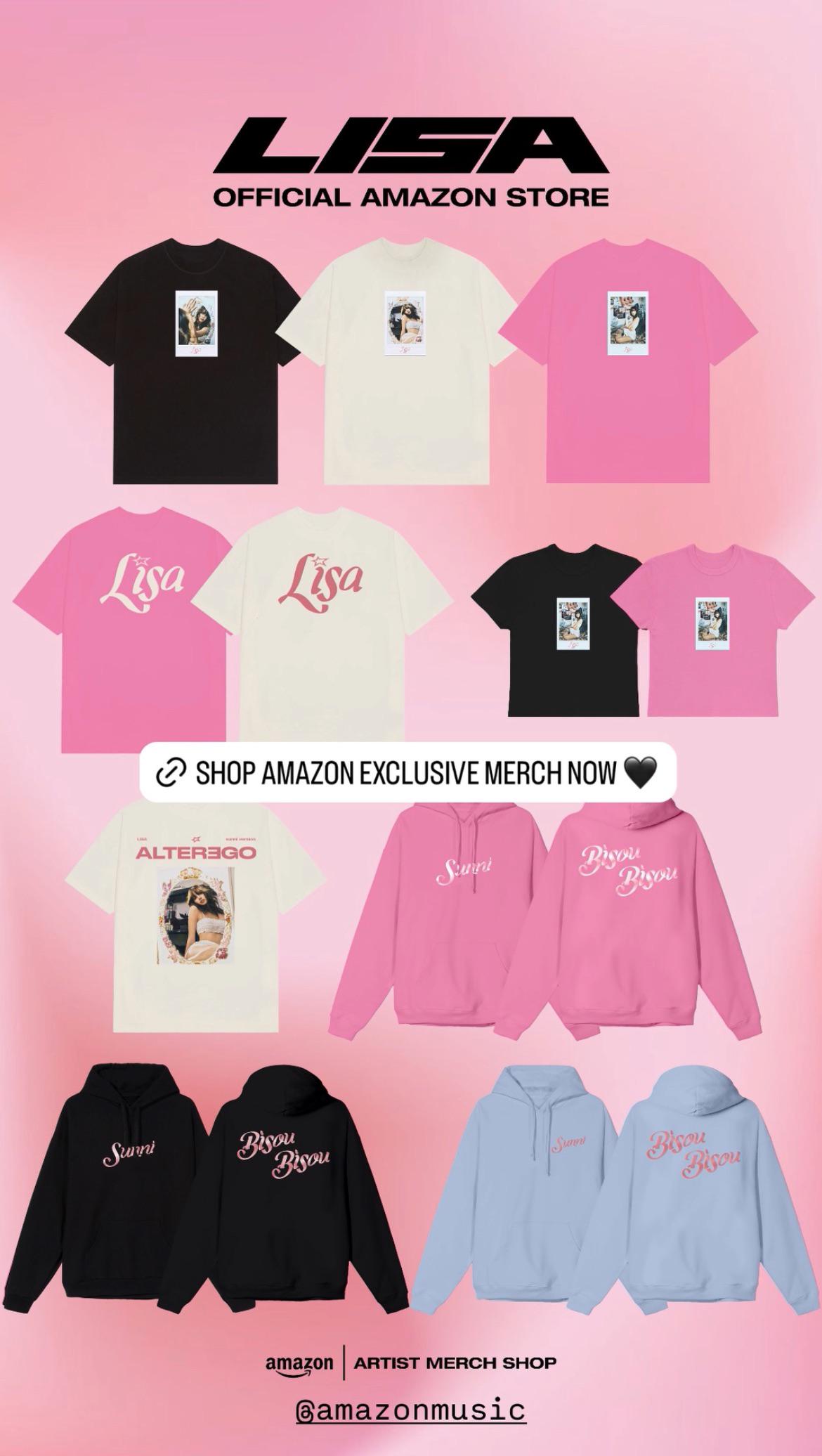 250423 Lisa Launches Official Merch Shop on Amazon : r/BlackPink