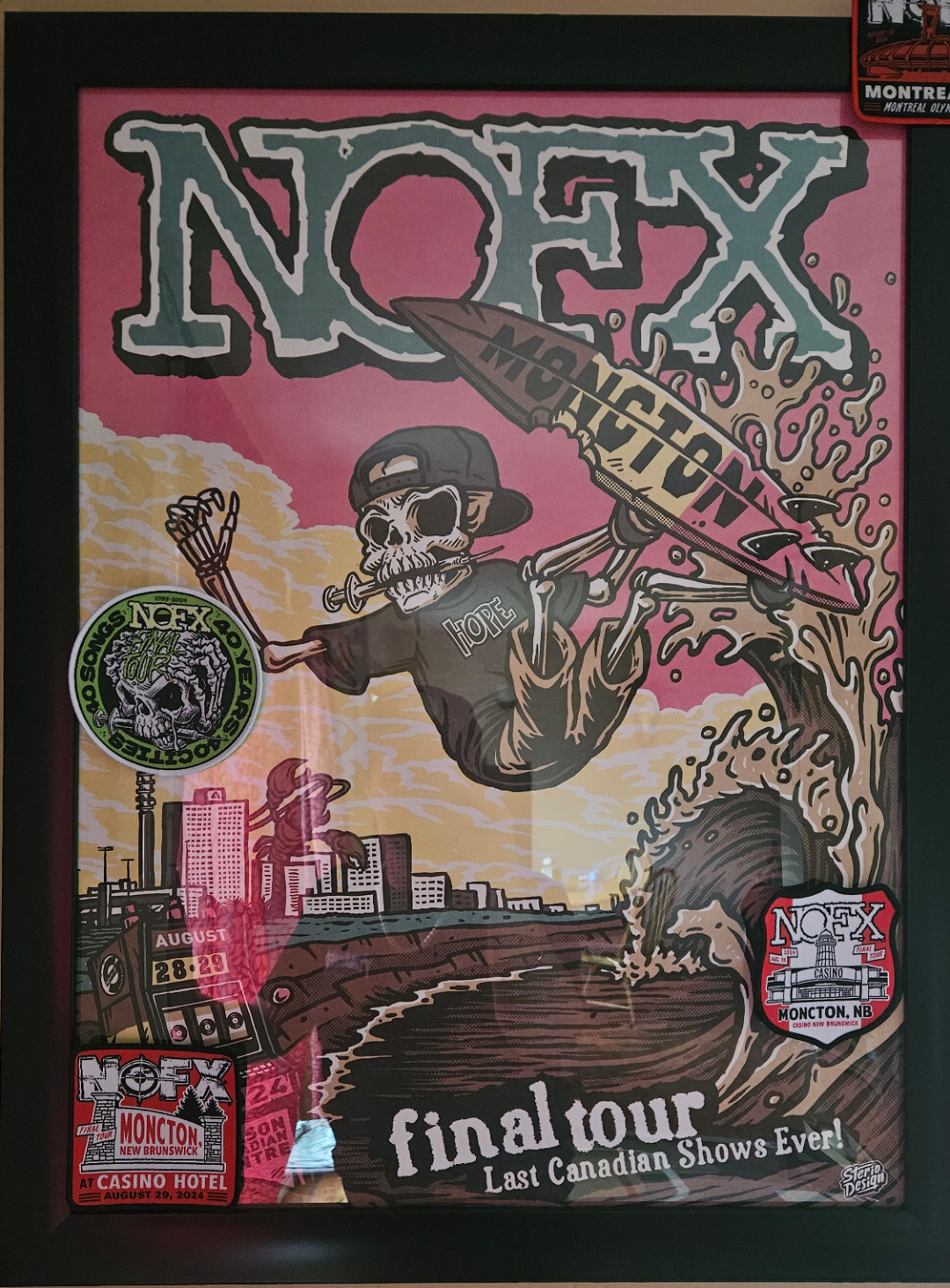 Final (Canadian) tour show poster : r/nofx